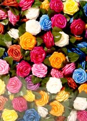 Банты розы малые 3см.